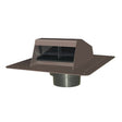 Duraflo 6011BL Exhaust Vent, 10.94 in OAL, 12.92 in OAW, 117 sq-in Net Free Ventilating Area, Polypropylene, Black