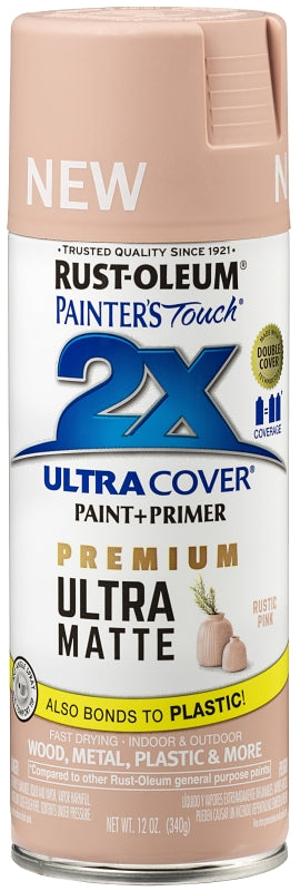 Rust-Oleum 355035 Craft Spray Paint, Ultra Matte, Rustic Pink, 12 oz Can