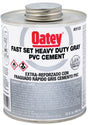 Oatey 31122 Heavy-Duty Fast Set Cement, 32 oz Can, Liquid, Gray