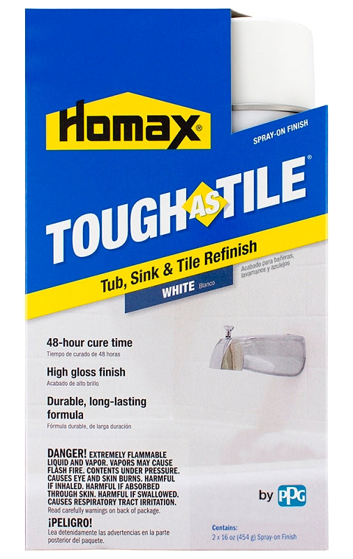 Homax 3157 Appliance Spray Paint, Characteristic, White, 32 oz Can
