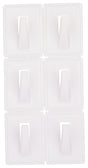 ProSource PH-122298-PS Utility Hook, 100 g, 1-Hook, Plastic, White, White
