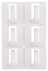 ProSource PH-122299-PS Cup Hook, 100 g, 1-Hook, Plastic, White, White