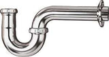 Plumb Pak PP258CP P-Trap with Flange, 1-1/2 x 1-1/4 in, Brass, Chrome