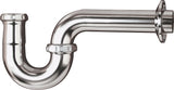 Plumb Pak PP258CP P-Trap with Flange, 1-1/2 x 1-1/4 in, Brass, Chrome