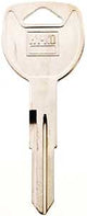 Hy-Ko 11010HD103 Automotive Key Blank, Brass, Nickel, For: Honda Vehicle Locks, HD103 Key Number, Pack of 10