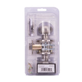 ProSource TFX230V-PS Passage Knob, Metal, Satin Nickel, 2-3/8 to 2-3/4 in Backset, 1-3/8 to 1-3/4 in Thick Door
