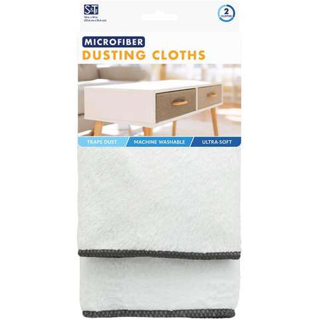 Schroeder & Tremayne Microfiber Cleaning Cloth 12 in. W X 16 in. L 2 pk, Pack of 4