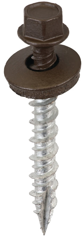 Acorn International SW-MW15BS250 Screw, High-Low, Twin Lead Thread, Hex Drive, Self-Tapping, Burnished Slate, 250/BAG