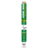 Frost King A62/36H Door Sweep, 36 in L, 2 in W, Aluminum Flange, Silver Insert Color, Vinyl Insert