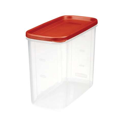 Rubbermaid 16 cups Clear/Red Food Storage Container 1 pk, Pack of 2