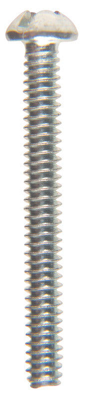HILLMAN No. 6-32 X 1-1/4 in. L Combination Round Head Zinc-Plated Steel Machine Screws 100 pk