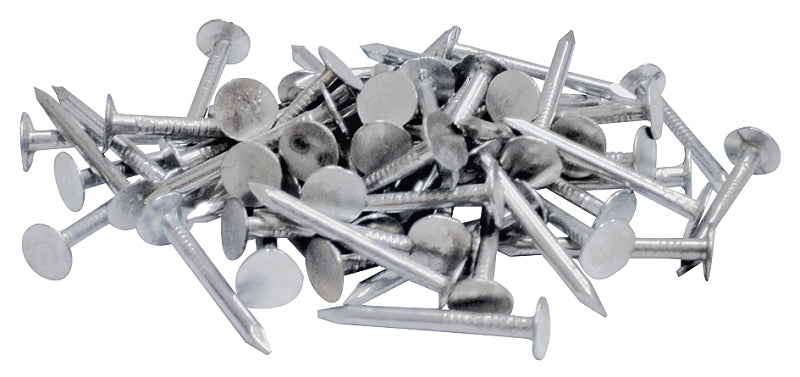 ProFIT 0069058 Hand Drive Roofing Nail, 1 in L, Flat Head, 11 ga, 1 lb