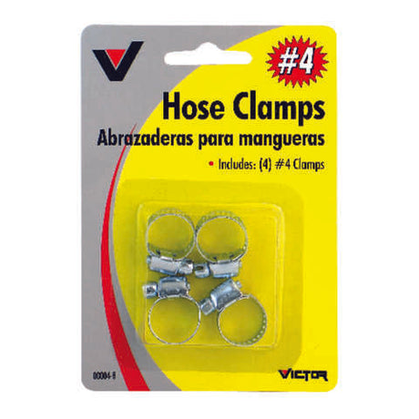 Victor 1/4 in to 5/8 in. SAE 16 Silver Hose Clamp Metal Band