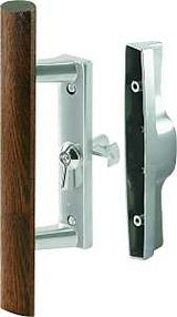 Prime-Line C 1018 Handle Set, Aluminum, Aluminum, 1 in Thick Door