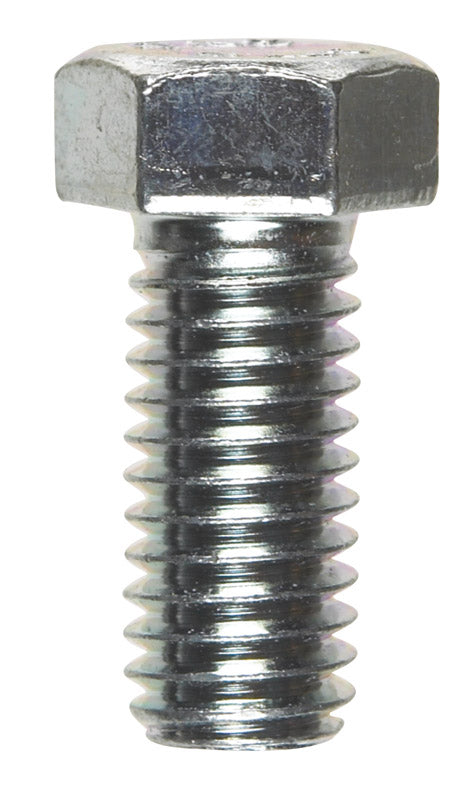 HILLMAN 7/16 in. D X 1 in. L Zinc Plated Steel Hex Bolt 100 pk