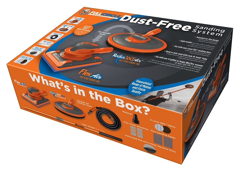 Full Circle R360 Sanding Tool, Die-Cast Aluminum, Orange