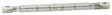 Sylvania LEDVANCE Series 58920 Double-Ended Quartz, 300 W, Recessed Single Contact Lamp Base, T3 Lamp, 6000 Lumens