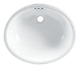 American Standard Ovalyn Series 0496221.020 Under Counter Sink, Oval Basin, 4 in Faucet Centers, 3-Deck Hole, White