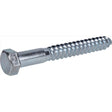 HILLMAN 1/2 in. X 4 in. L Hex Zinc-Plated Steel Lag Screw 25 pk