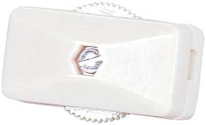 Eaton Wiring Devices BP410W-SP-C Cord Switch, 3 A, 120 V, Screw Terminal, White