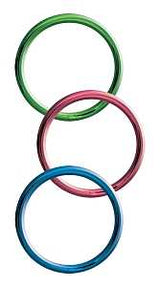 Hy-Ko KC126 Key Ring, 1 in Ring, Pack of 5