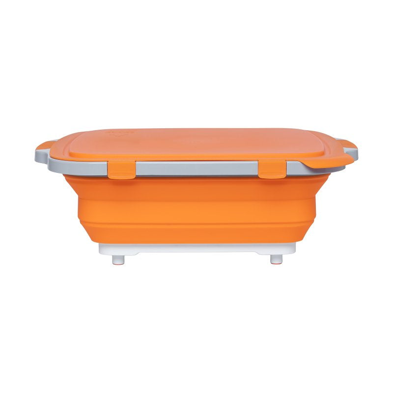 Dripez TUBV2-1-OR BBQ Prep Tub, Nylon/Plastic/Silicone, Orange