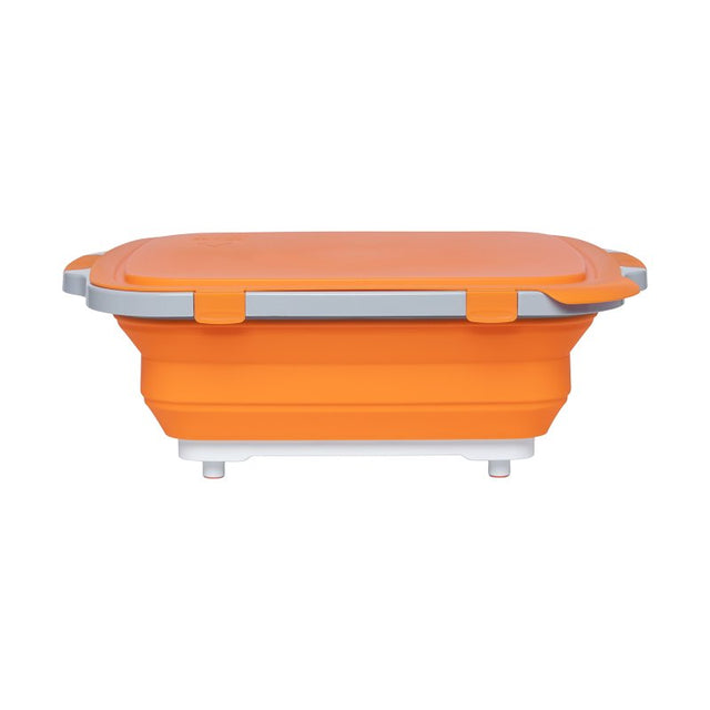 Dripez TUBV2-1-OR BBQ Prep Tub, Nylon/Plastic/Silicone, Orange