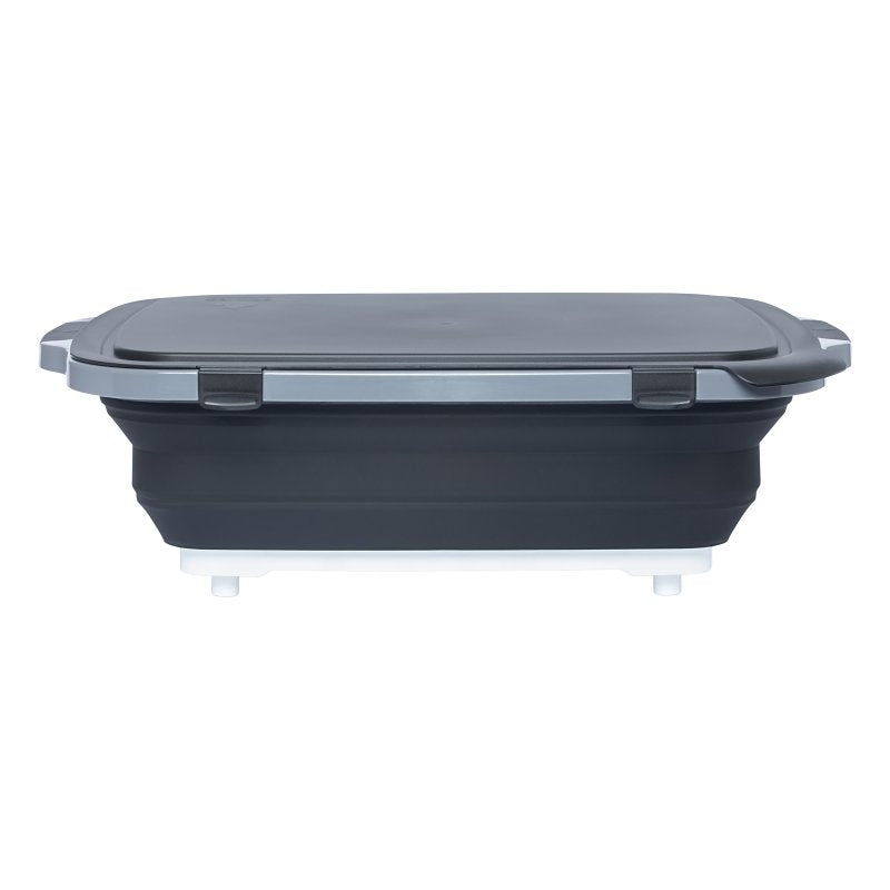 Dripez TUBV2-XL-1-BL BBQ Prep Tub, Nylon/Plastic/Silicone, Black