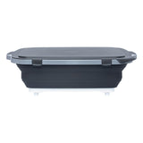 Dripez TUBV2-XL-1-BL BBQ Prep Tub, Nylon/Plastic/Silicone, Black