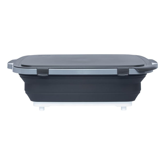 Dripez TUBV2-XL-1-BL BBQ Prep Tub, Nylon/Plastic/Silicone, Black