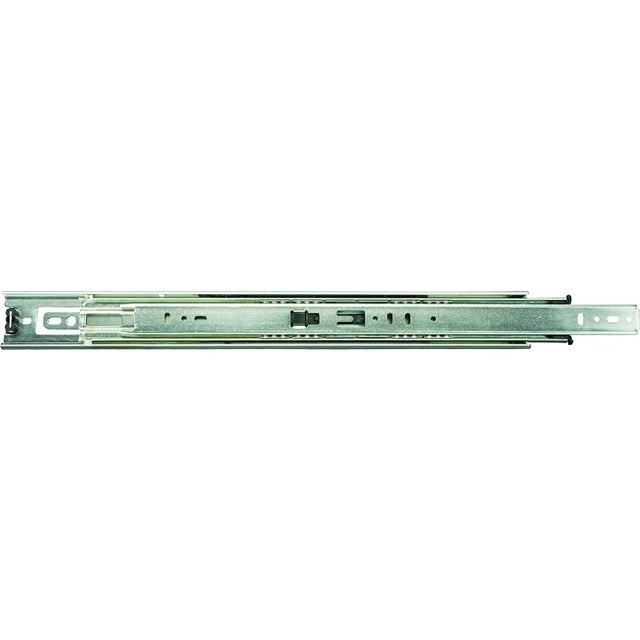 Knape & Vogt 8400P 14 Drawer Slide, 100 lb, 14 in L Rail, 1/2 in W Rail, Anochrome
