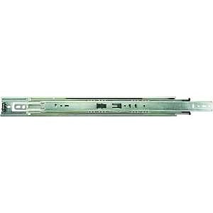 Knape & Vogt 8400P 14 Drawer Slide, 100 lb, 14 in L Rail, 1/2 in W Rail, Anochrome