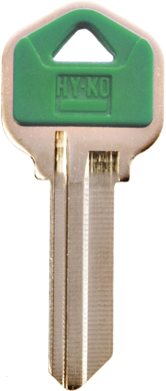 Hy-Ko 13005KW1PG Key Blank, Brass/Plastic, Nickel, For: Kwikset Cabinet, House Locks and Padlocks, Pack of 5