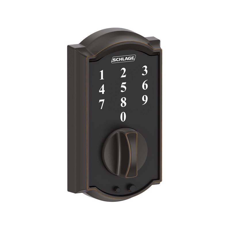 Schlage Aged Bronze Steel Touchscreen Deadbolt