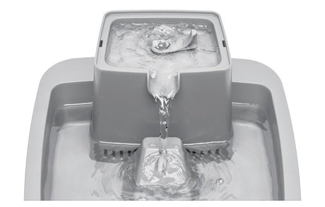 PetSafe PWW00-16777 Pet Fountain, 1 gal Volume, Plastic, Gray