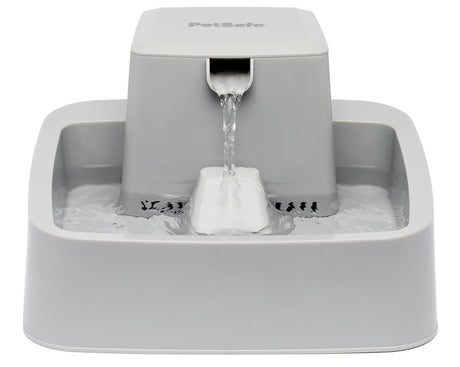 PetSafe PWW00-16777 Pet Fountain, 1 gal Volume, Plastic, Gray