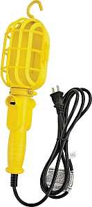 PowerZone ORTL098506 Work Light with Non-Metallic Guard, Incandescent Lamp, 6 ft L Cord, Yellow, Pack of 4