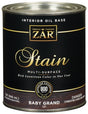 ZAR 12112 Wood Stain, Baby Grand, Liquid, 1 qt, Can