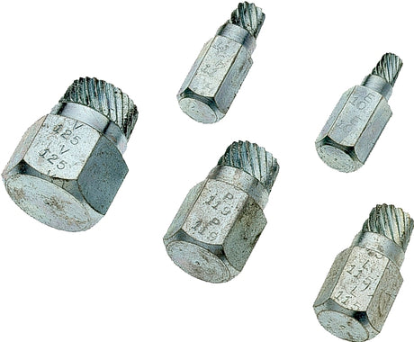 Superior Tool 05250 Bolt Extractor Kit, Steel