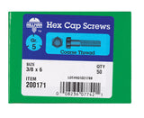 HILLMAN 3/8 in. D X 6 in. L Heat Treated Zinc Steel Hex Head Cap Screw 50 pk
