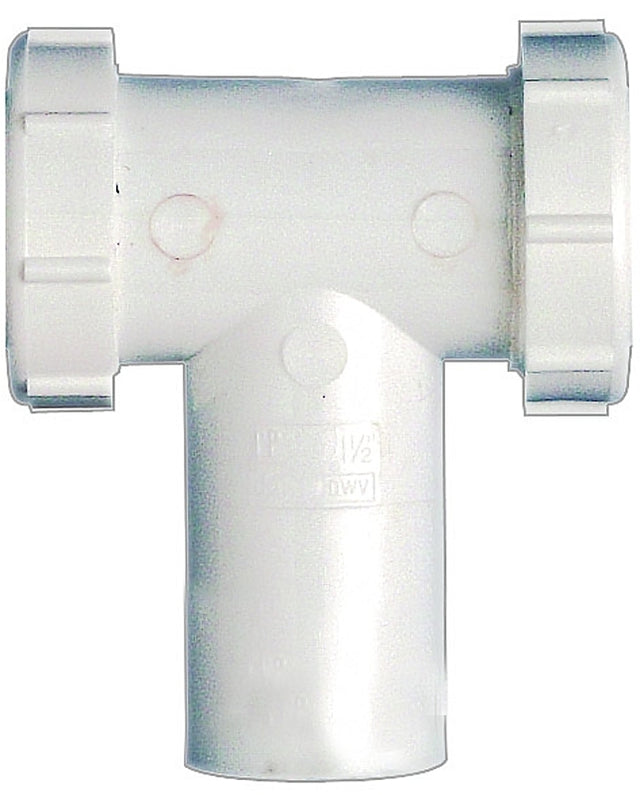 Plumb Pak PP66-7W Series Center Outlet and Tailpiece, 1-1/2 in, Slip-Joint, Plastic, White