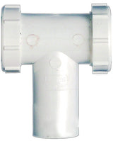 Plumb Pak PP66-7W Series Center Outlet and Tailpiece, 1-1/2 in, Slip-Joint, Plastic, White