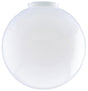 Westinghouse 8186900 Light Shade, 6 in Dia, Globe, Polycarbonate, White