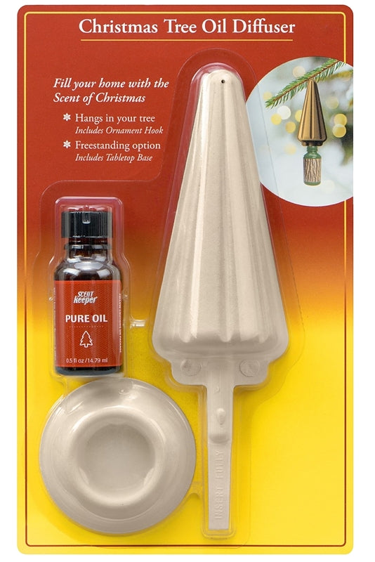 ScenTree ScentKeeper 79303-CD Christmas Tree Ornament/Diffuser with Oil, Pack of 12