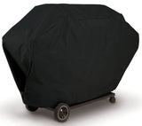 GrillPro 50351 Deluxe BBQ Grill Cover, 51 in W, 21 in D, 40 in H, PEVA/Polyester/PVC, Black