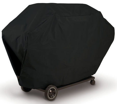 GrillPro 50351 Deluxe BBQ Grill Cover, 51 in W, 21 in D, 40 in H, PEVA/Polyester/PVC, Black