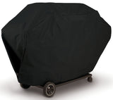 GrillPro 50360 Deluxe BBQ Grill Cover, 60 in W, 24 in D, 40 in H, PEVA/Polyester/PVC, Black