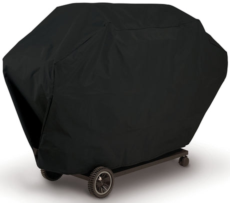 GrillPro 50370 Deluxe BBQ Grill Cover, 70 in W, 23 in D, 47 in H, PEVA/Polyester/PVC, Black