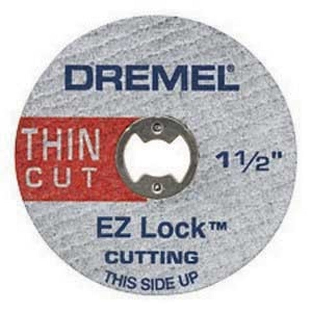 Dremel EZ Lock Series EZ456B Cut-Off Wheel, 1-1/2 in Dia, 1/8 in Thick, 1/8 in Arbor