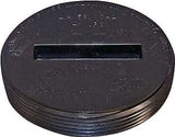 Canplas 103062BC Countersunk Plug, 2 in, MNPT, ABS, Black, SCH 40 Schedule